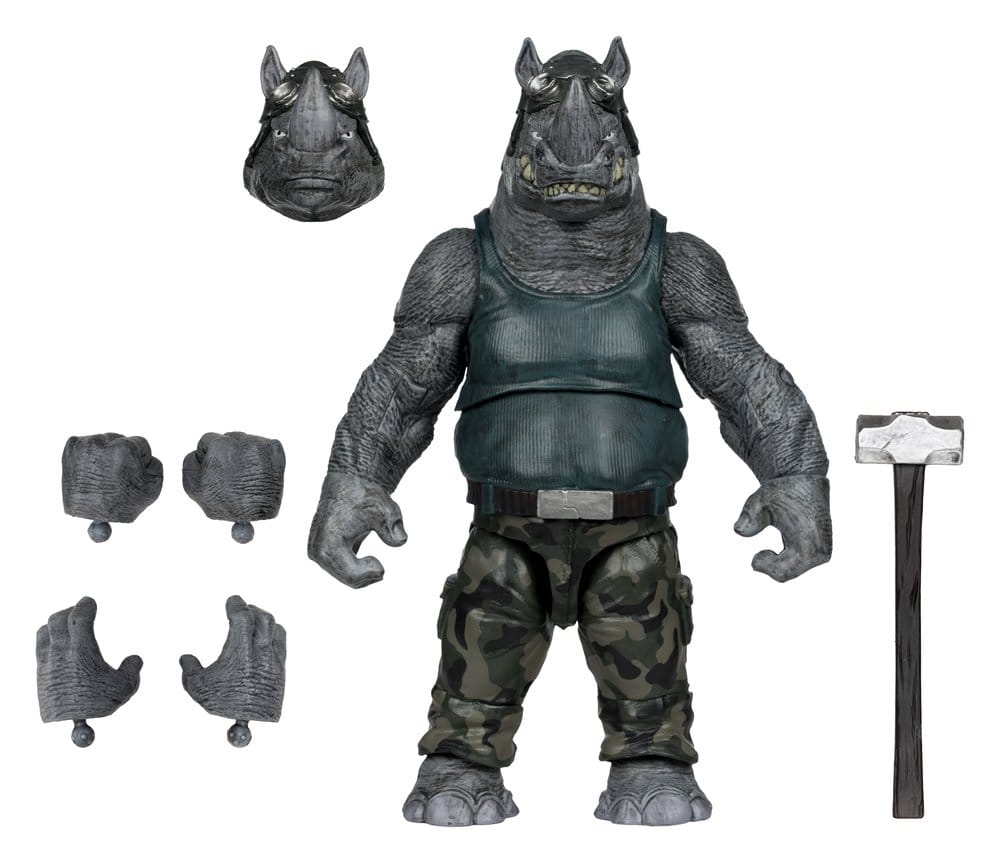 Teenage Mutant Ninja Turtles Page Punchers Action Figure Rocksteady 17 cm McFarlane Toys