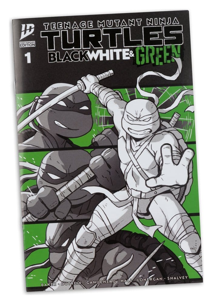Tartarughe Ninja Page Punchers Action Figure Leonardo (Black White & Green) (Red Platinum Edition) 13 cm - McFarlane Toys
