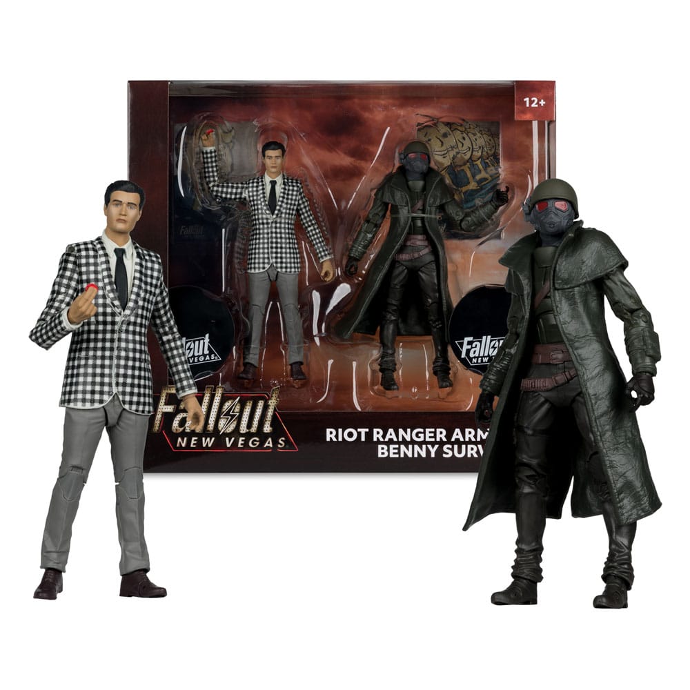 Fallout: New Vegas Set di 2 Action Figure Riot Ranger Armor e Benny Survivor 18 cm - McFarlane Toys