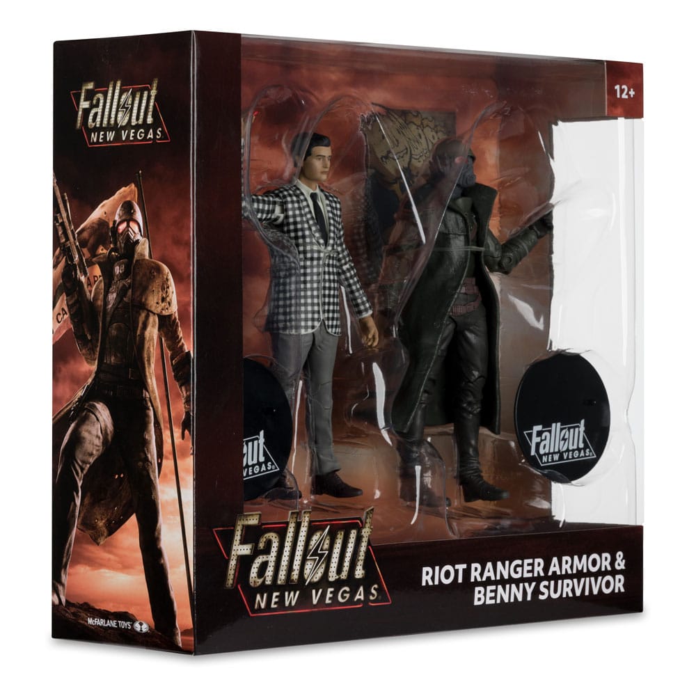 Fallout: New Vegas Set di 2 Action Figure Riot Ranger Armor e Benny Survivor 18 cm - McFarlane Toys