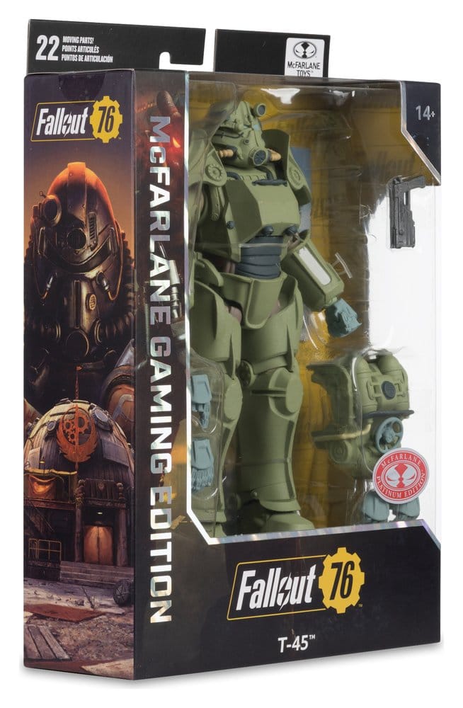 Action Figure Fallout 76 T-45 Military Armor Red Platinum Edition 20 cm McFarlane Toys