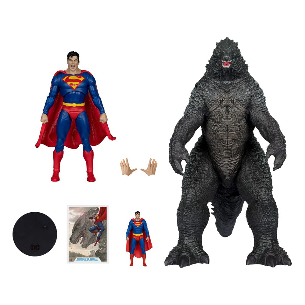 DC Justice League vs Godzilla vs Kong Superman Vs. Godzilla 2-Pack Action Figures 30 cm McFarlane Toys