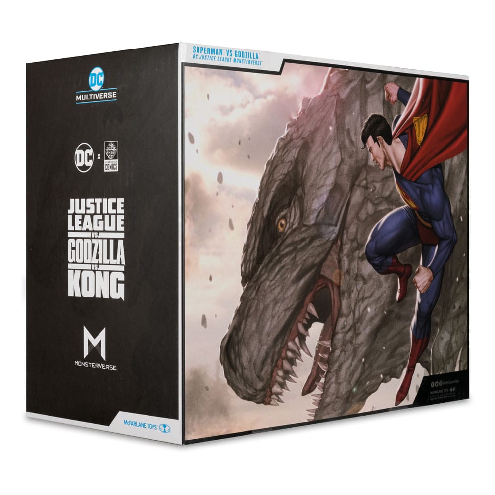 DC Justice League vs Godzilla vs Kong Superman Vs. Godzilla 2-Pack Action Figures 30 cm McFarlane Toys