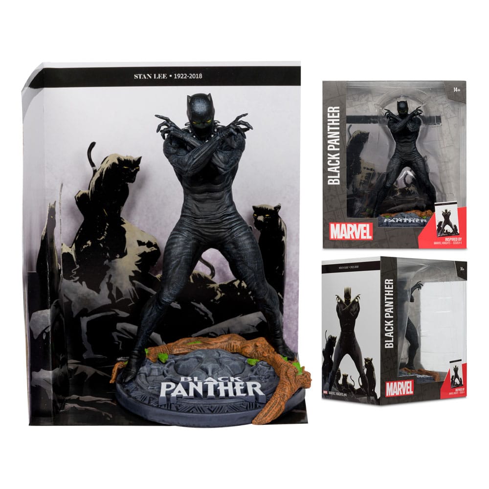 Marvel Collection Statua in PVC 1/10 Black Panther (Marvel Knights #4) 17 cm - McFarlane Toys