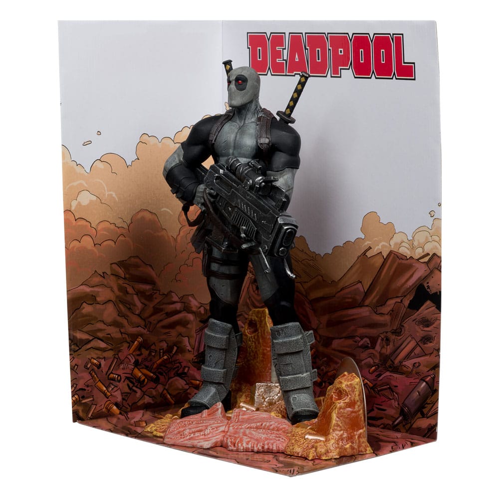 Marvel Collection Statua in PVC 1/6 Deadpool (Grey Suit Chase) 27 cm - McFarlane Toys