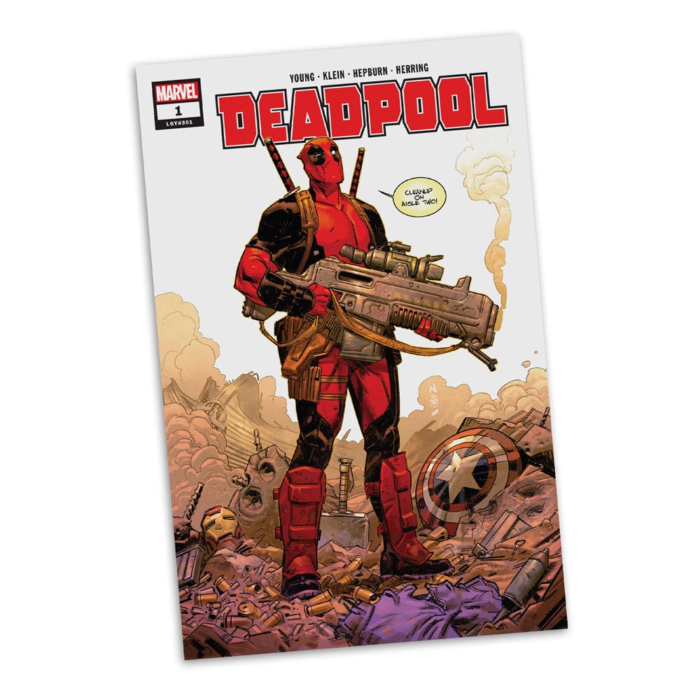 Marvel Collection Statua in PVC 1/6 Deadpool (Grey Suit Chase) 27 cm - McFarlane Toys