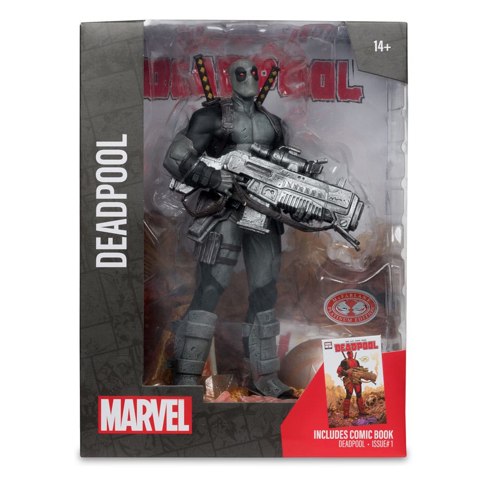 Marvel Collection Statua in PVC 1/6 Deadpool (Grey Suit Chase) 27 cm - McFarlane Toys
