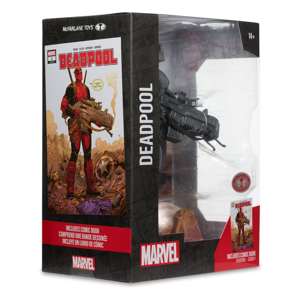 Marvel Collection Statua in PVC 1/6 Deadpool (Grey Suit Chase) 27 cm - McFarlane Toys