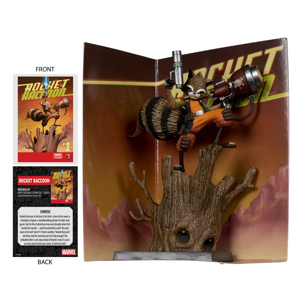 Marvel Collection Statua in PVC 1/6 Rocket Raccoon (A Chasing Tale #1) 18 cm - McFarlane Toys
