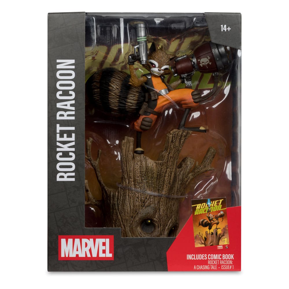 Marvel Collection Statua in PVC 1/6 Rocket Raccoon (A Chasing Tale #1) 18 cm - McFarlane Toys