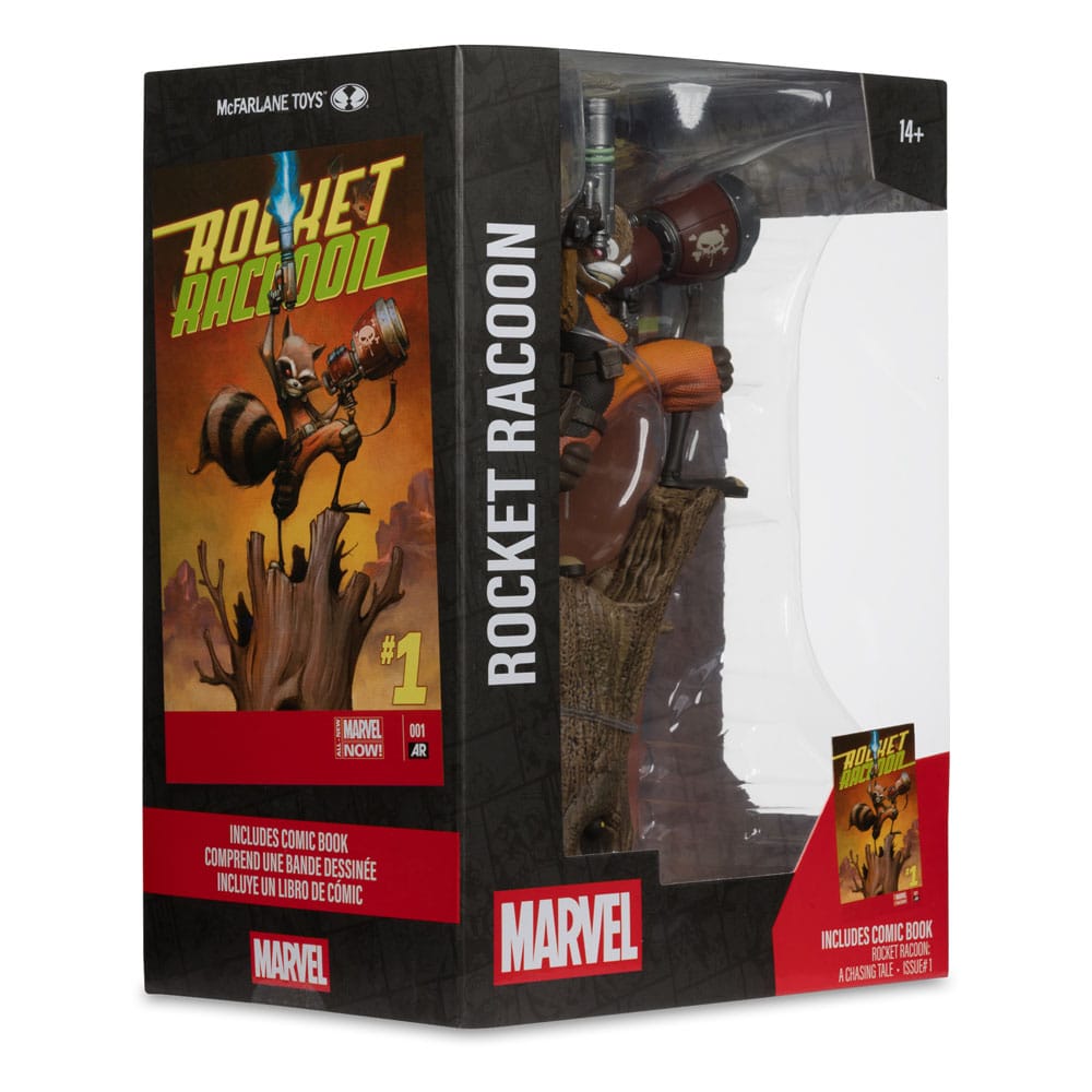 Marvel Collection Statua in PVC 1/6 Rocket Raccoon (A Chasing Tale #1) 18 cm - McFarlane Toys