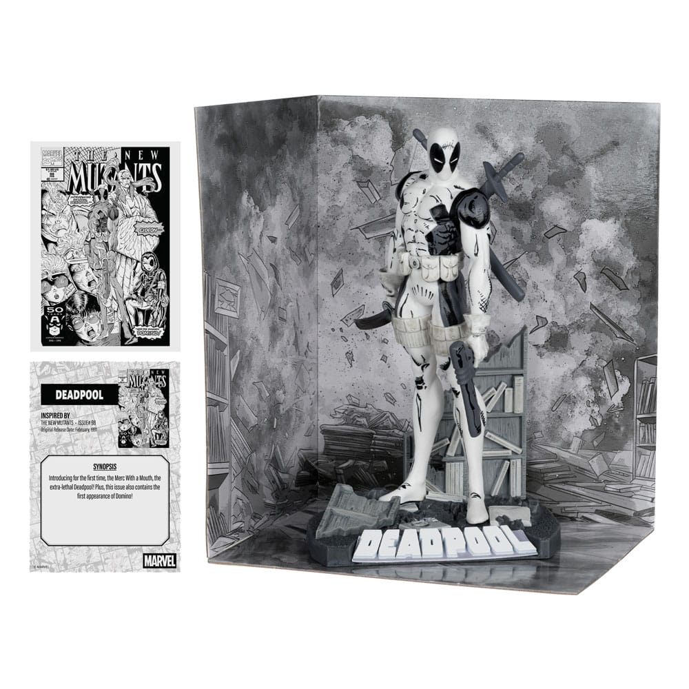 Marvel Collection Statua in PVC 1/10 Deadpool (The New Mutants #98) (Line Art) (Gold Label) 17 cm McFarlane Toys