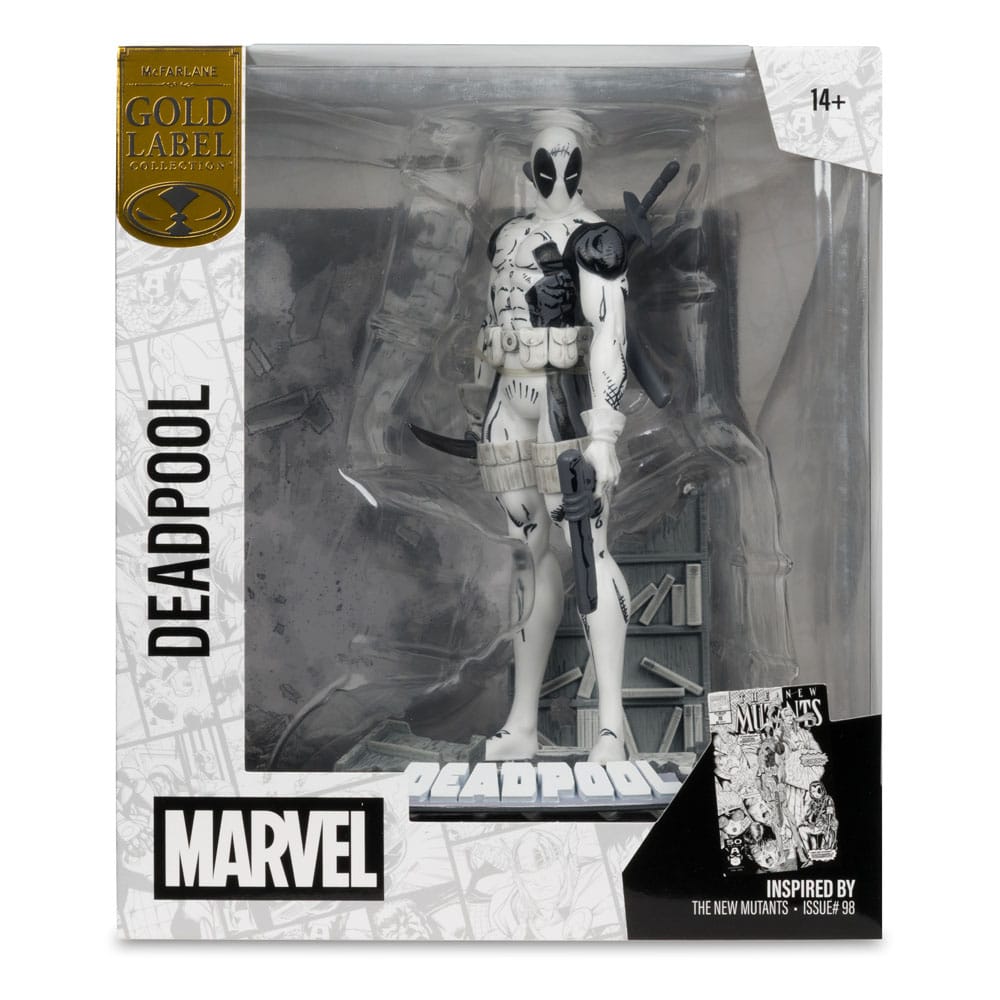 Marvel Collection Statua in PVC 1/10 Deadpool (The New Mutants #98) (Line Art) (Gold Label) 17 cm McFarlane Toys