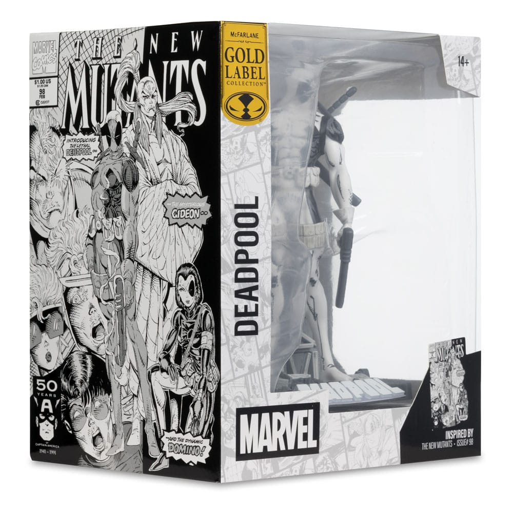 Marvel Collection Statua in PVC 1/10 Deadpool (The New Mutants #98) (Line Art) (Gold Label) 17 cm McFarlane Toys