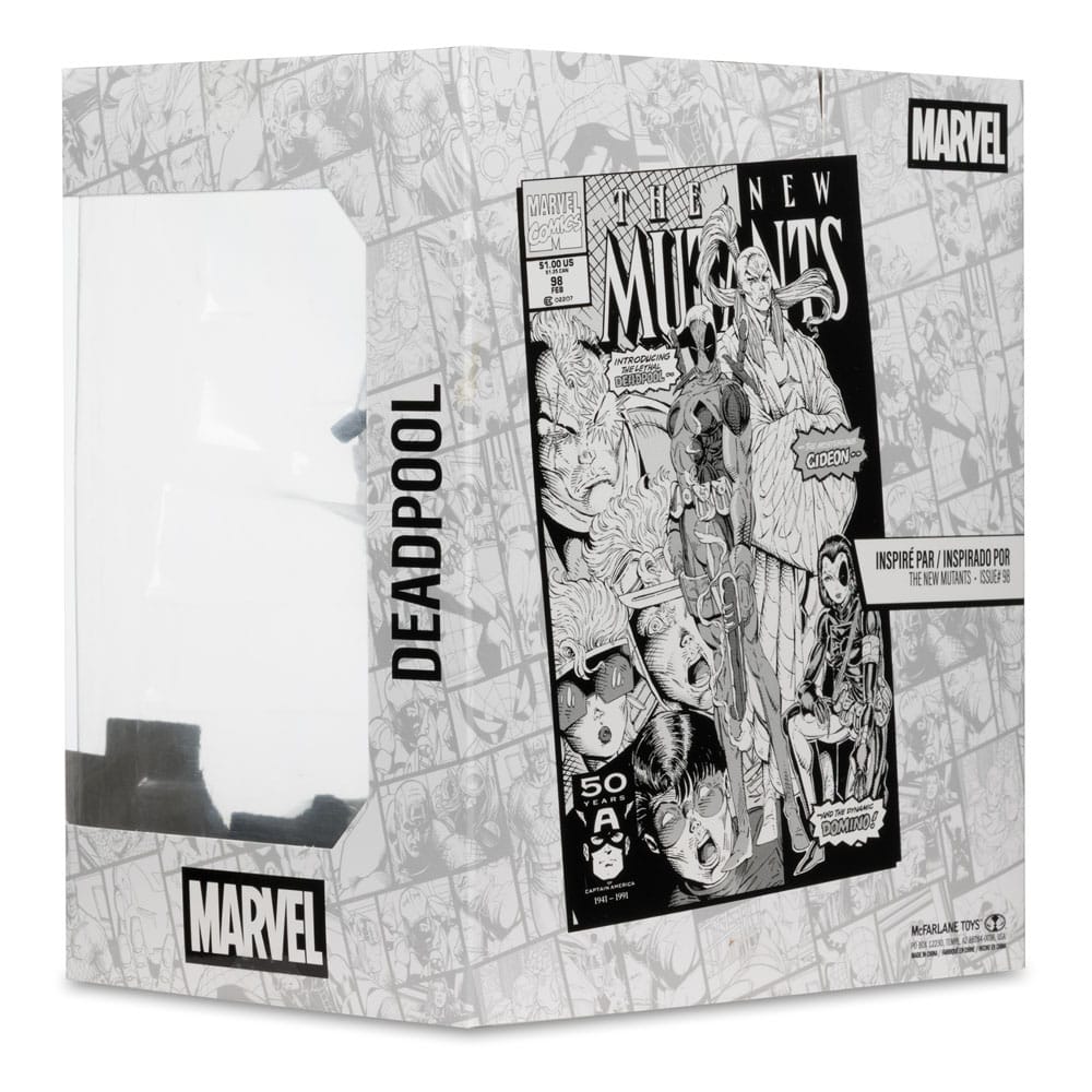 Marvel Collection Statua in PVC 1/10 Deadpool (The New Mutants #98) (Line Art) (Gold Label) 17 cm McFarlane Toys