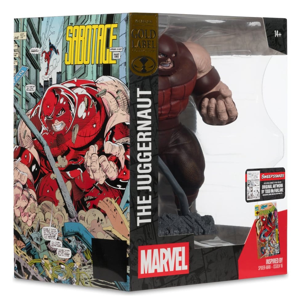 Marvel Collection Statua in PVC 1/10 The Juggernaut (Spider-Man #16) Gold Label 17 cm - McFarlane Toys