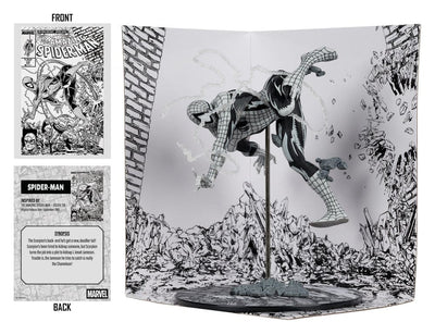 Marvel Statua PVC Spider-Man Line Art 1/10 The Amazing Spider-Man #318 Gold Label 17 cm McFarlane Toys