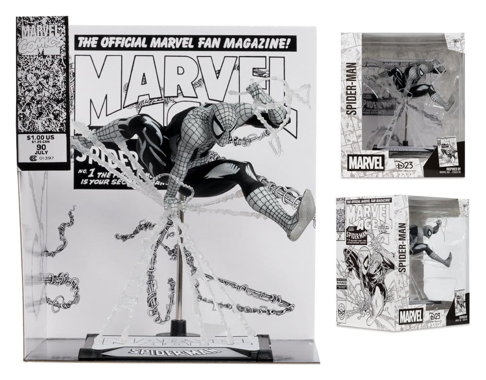 Marvel Statua PVC 1/10 Spider-Man (Marvel Age #90) (Line Art) 18 cm McFarlane Toys