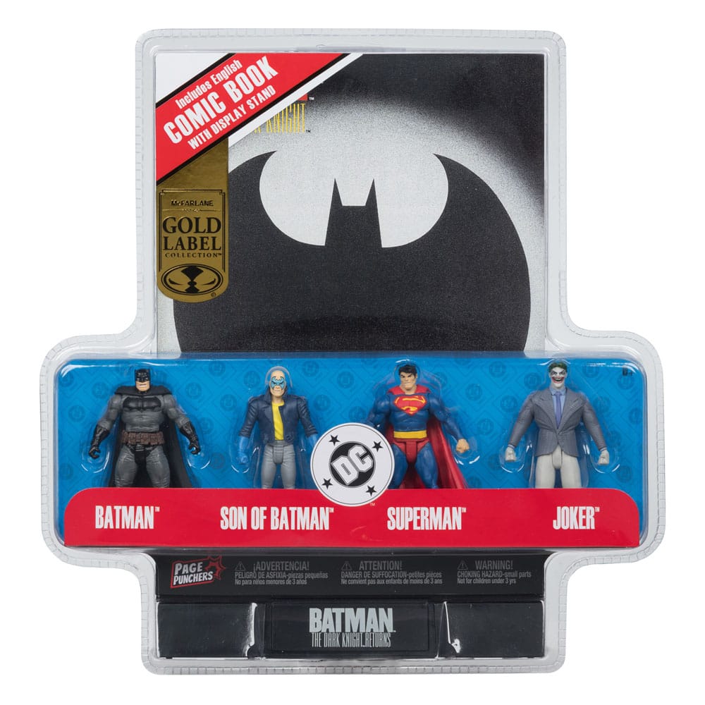 DC Direct Page Punchers Action Figure 4-Pack Batman, Son of Batman, Superman & Joker 7 cm McFarlane Toys