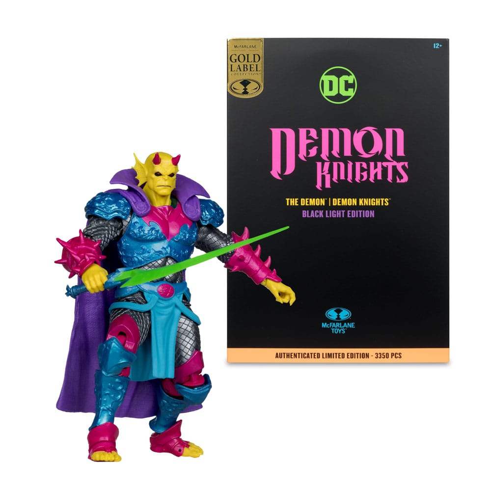 DC Multiverse Action Figure The Demon (Demon Knights) Black Light Edition Gold Label 18 cm McFarlane Toys