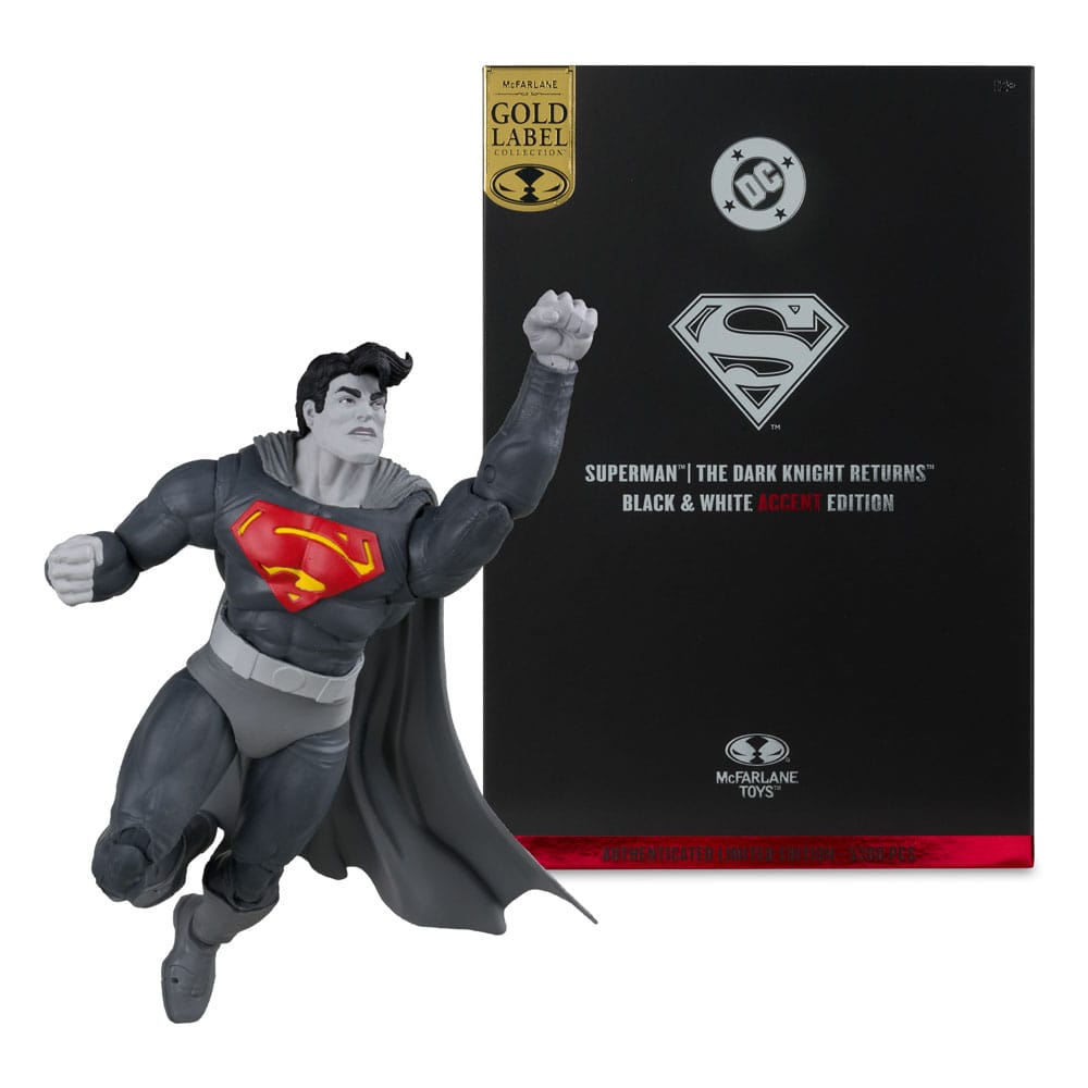 DC Multiverse Action Figure Superman (The Dark Knight Returns) (Black & White Accent Edition) (Gold Label) 18 cm McFarlane Toys