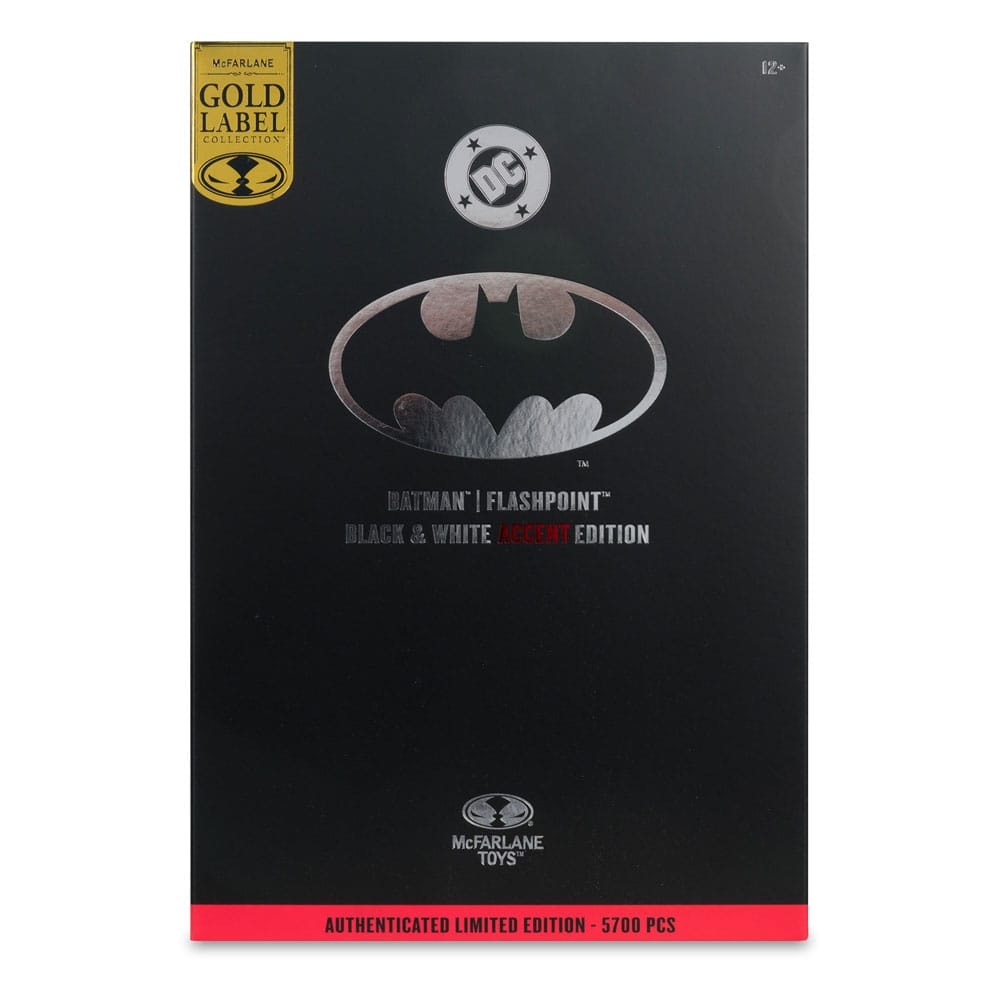 DC Multiverse Action Figure Batman (Flashpoint) Black & White Accent Edition Gold Label 18 cm