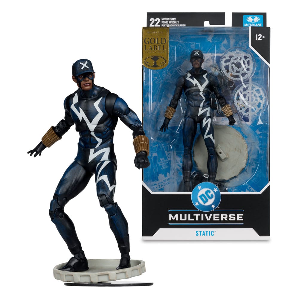 DC Multiverse Action Figure Static Shock (Trial by Fire) (Gold Label) 18 cm McFarlane Toys