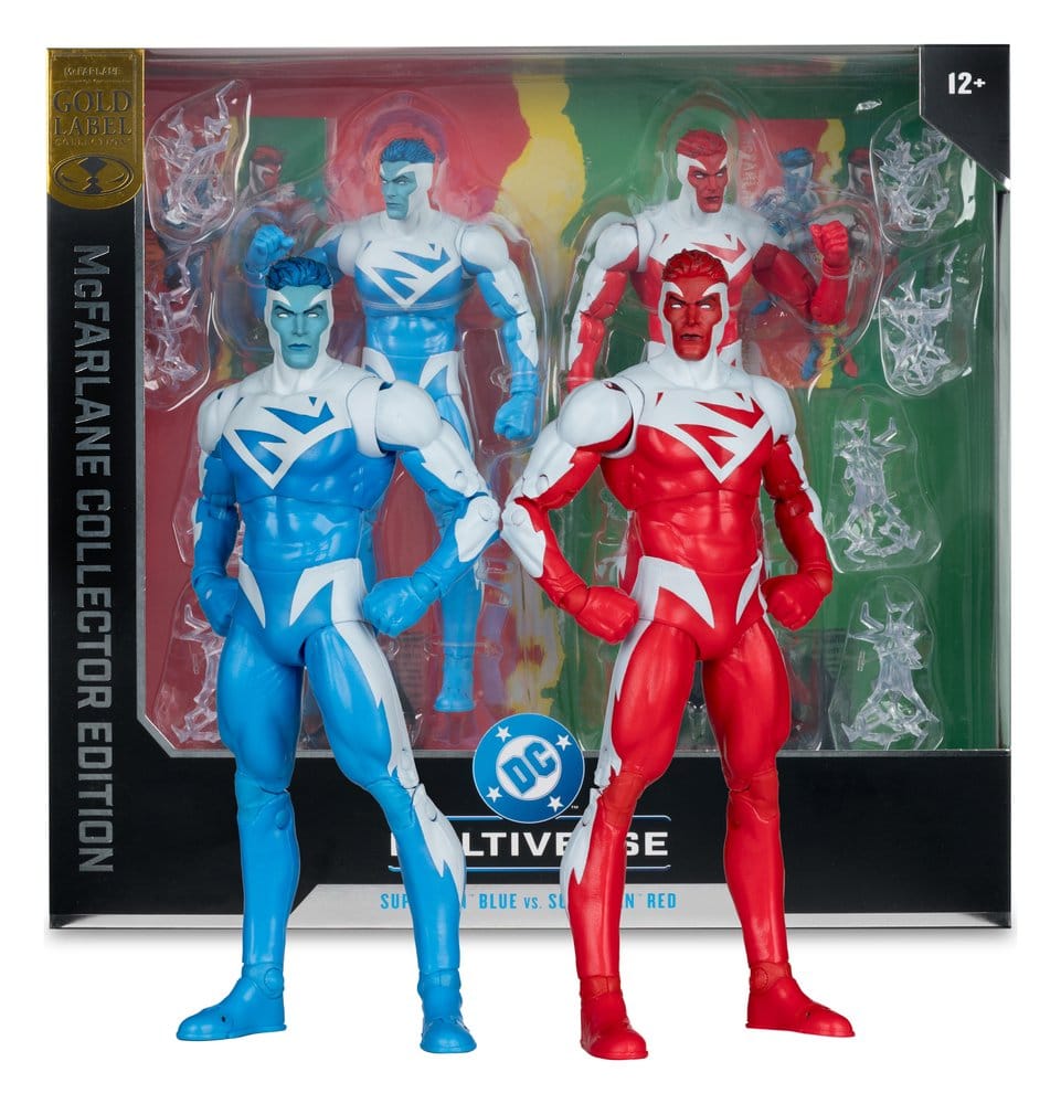 Action Figure Superman Rosso e Superman Blu 2-Pack DC Multiverse McFarlane Toys 18 cm