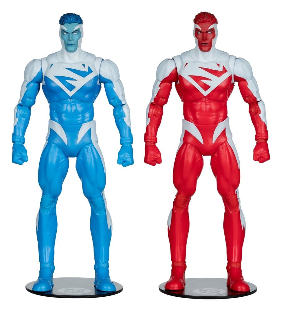 Action Figure Superman Rosso e Superman Blu 2-Pack DC Multiverse McFarlane Toys 18 cm