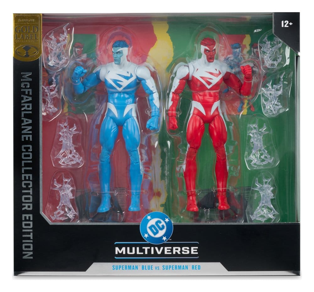 Action Figure Superman Rosso e Superman Blu 2-Pack DC Multiverse McFarlane Toys 18 cm