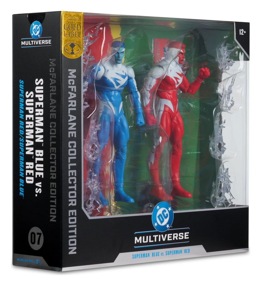 Action Figure Superman Rosso e Superman Blu 2-Pack DC Multiverse McFarlane Toys 18 cm
