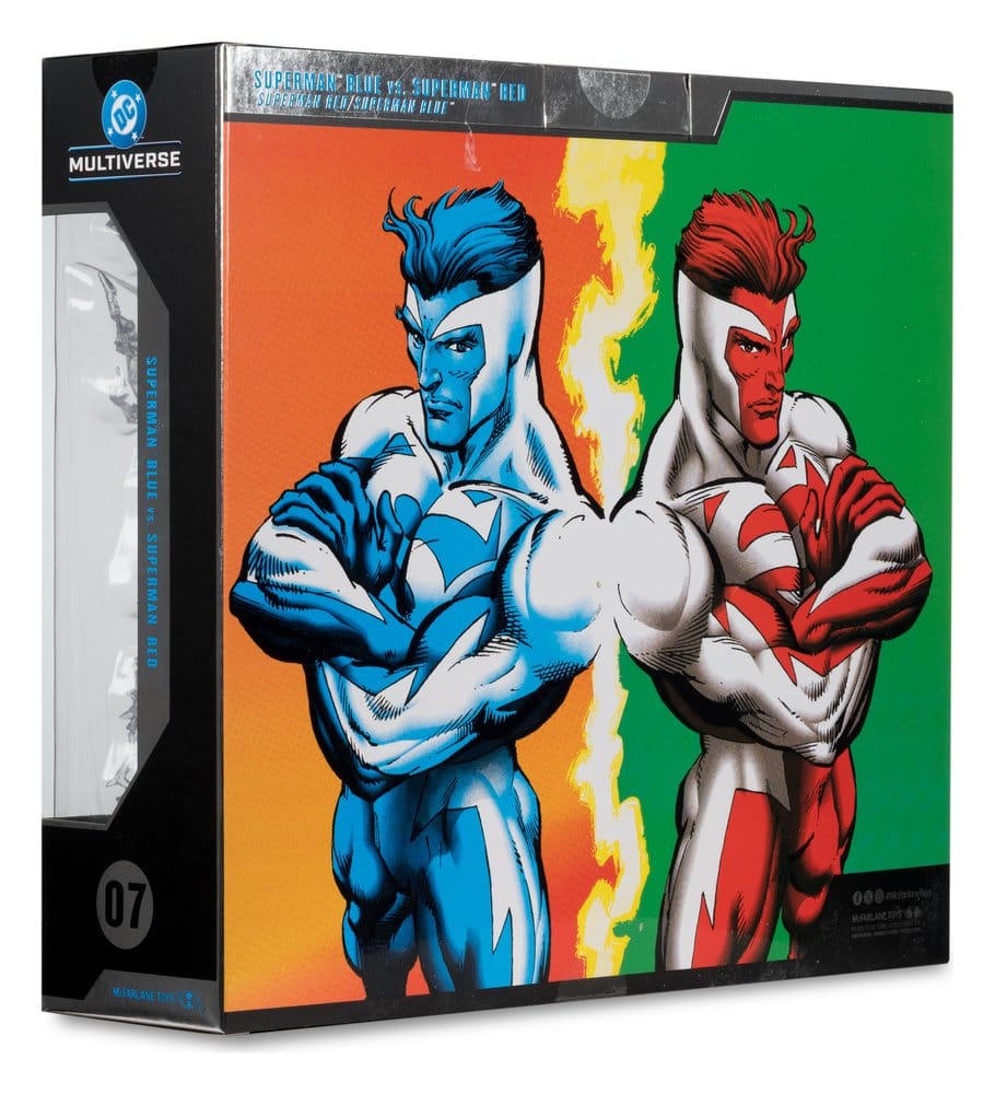 Action Figure Superman Rosso e Superman Blu 2-Pack DC Multiverse McFarlane Toys 18 cm