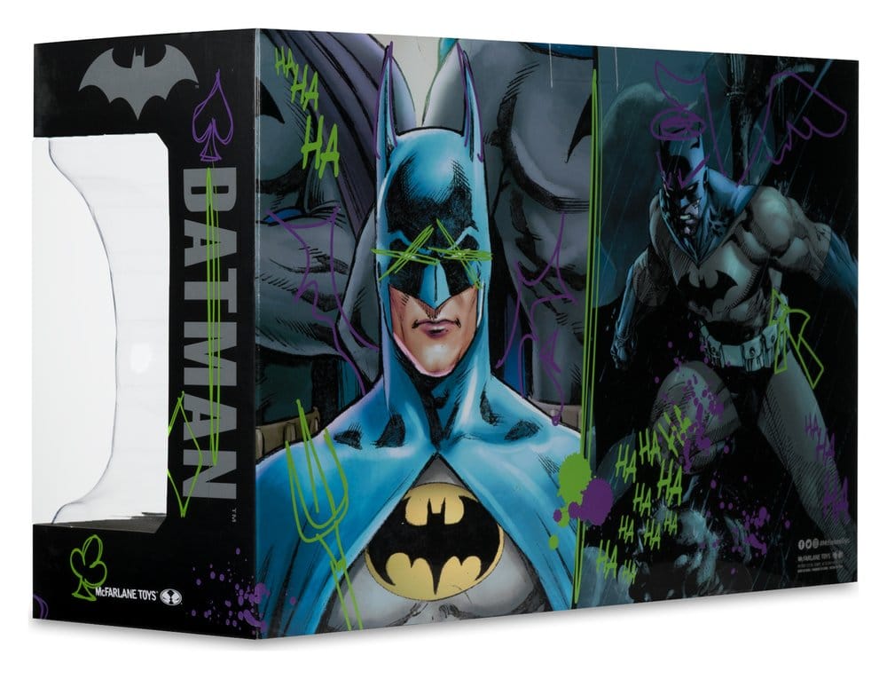 Batman DC Direct Mini Replica 1/3 - Set da 2 Cappucci Hush e Knightfall (Jokerized) (Gold Label) 18 cm