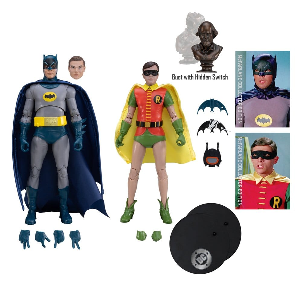 Batman Classic TV Series DC Multiverse McFarlane Collector Edition Action Figure 2-Pack Batman e Robin 18 cm