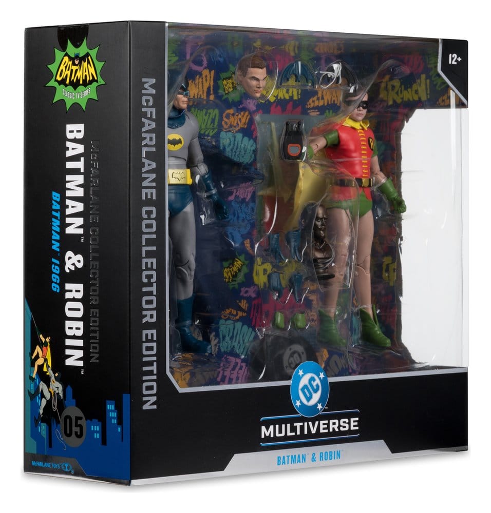 Batman Classic TV Series DC Multiverse McFarlane Collector Edition Action Figure 2-Pack Batman e Robin 18 cm