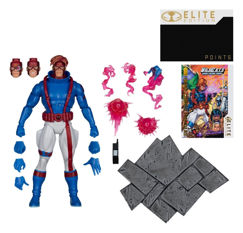 WildC.A.T.S Elite Edition Image Comics Founders Series Deluxe Action Figure Spartan 19 cm