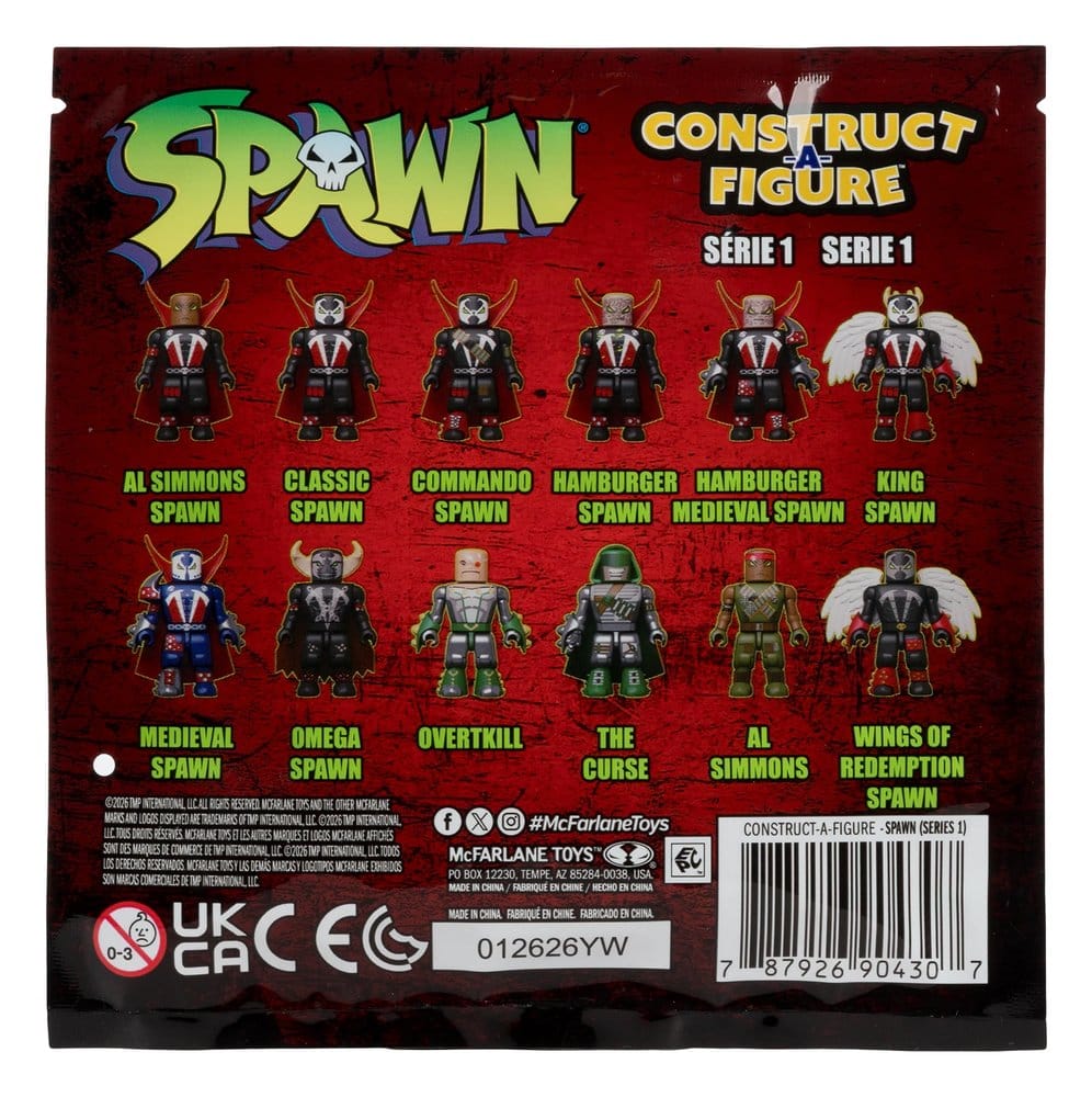 Spawn Construct-a-Figure Mini Figure in Bustina Cieca 5 cm - Display da 36 - McFarlane Toys