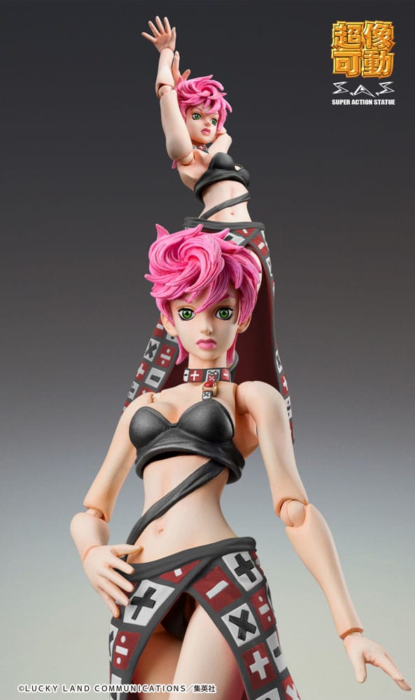 JoJo's Bizarre Adventure Part 5 Super Action Figure Chozokado Trish Una Black Ver. 15 cm