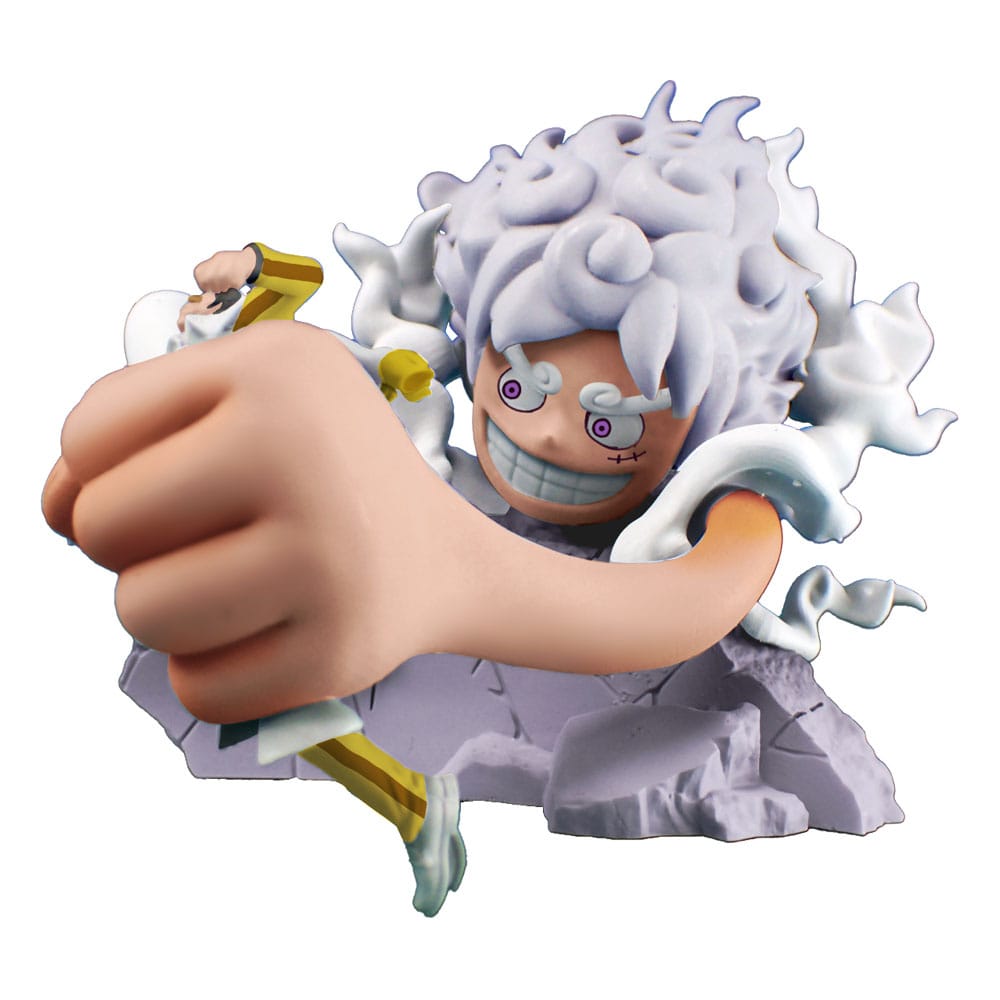 One Piece Petitrama Mini Statue Logbox Re Birth Egghead - Set da 4, 9 cm - Megahouse