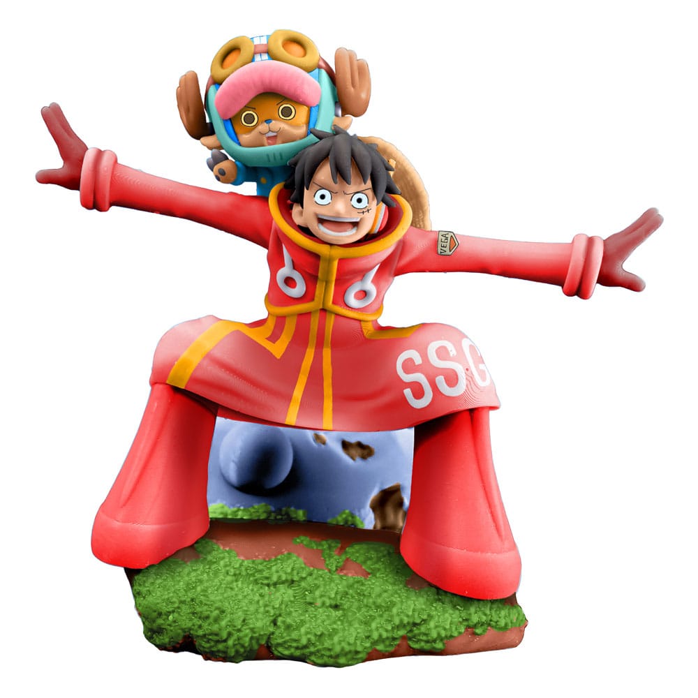 One Piece Petitrama Mini Statue Logbox Re Birth Egghead - Set da 4, 9 cm - Megahouse