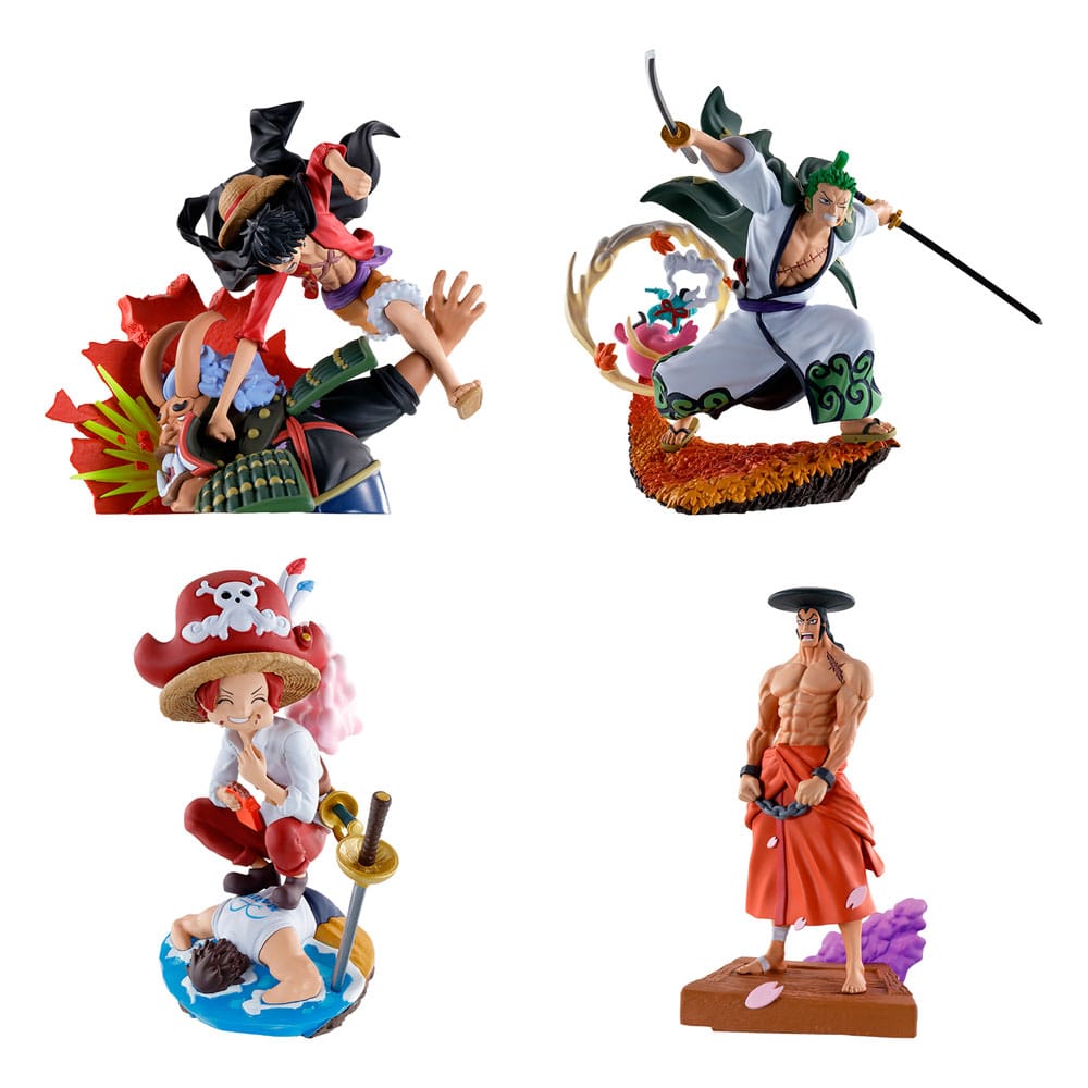 One Piece Petitrama PVC Mini Statue Logbox Re Birth Wano Kuni Vol. 1 Set 9 cm - Megahouse
