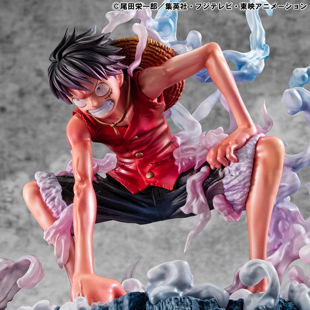 One Piece P.O.P Statua in PVC Monkey D. Luffy Gear 2 Edizione Limitata 19 cm Megahouse