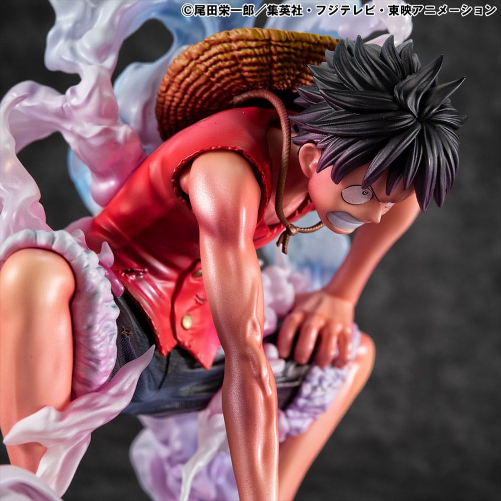 One Piece P.O.P Statua in PVC Monkey D. Luffy Gear 2 Edizione Limitata 19 cm Megahouse