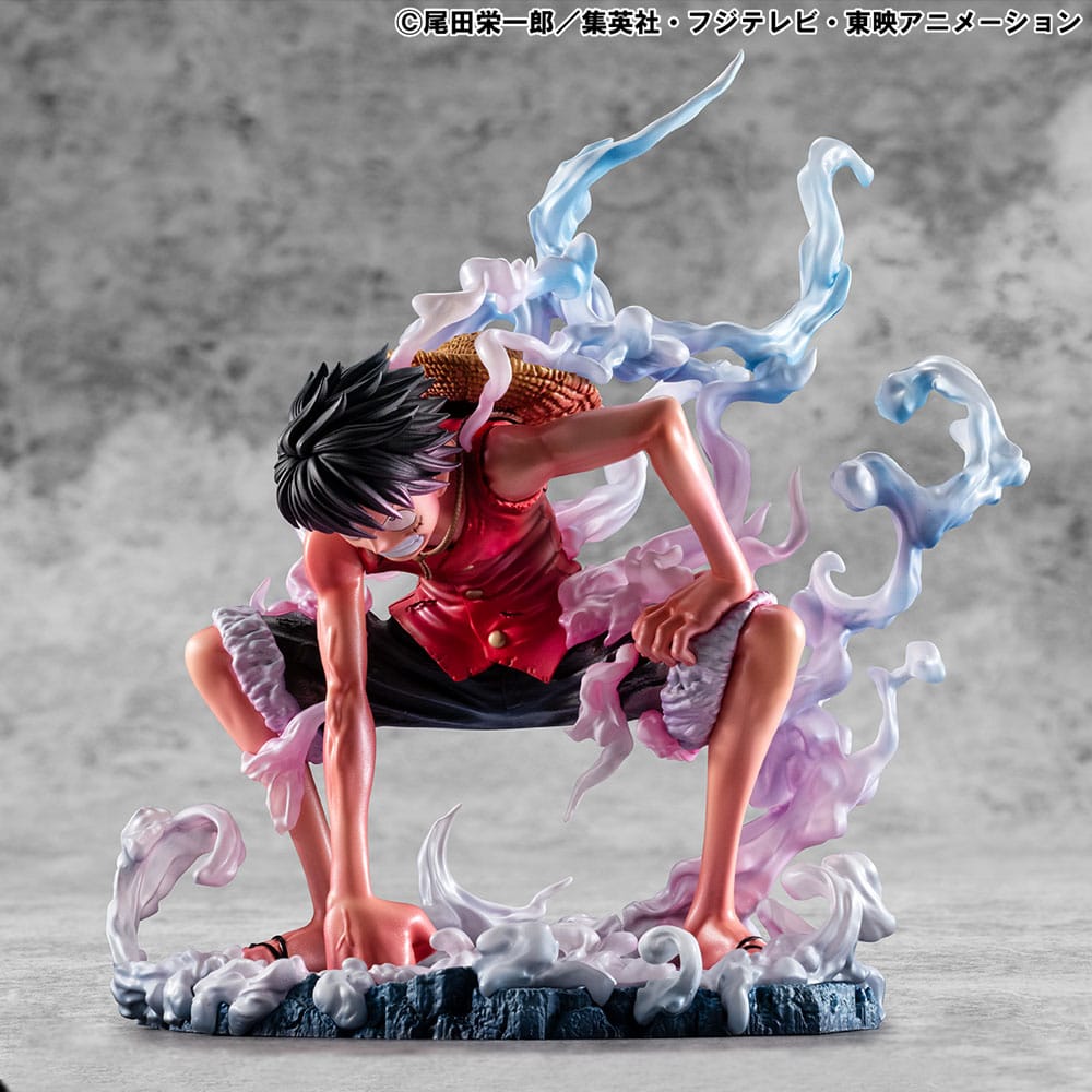One Piece P.O.P Statua in PVC Monkey D. Luffy Gear 2 Edizione Limitata 19 cm Megahouse