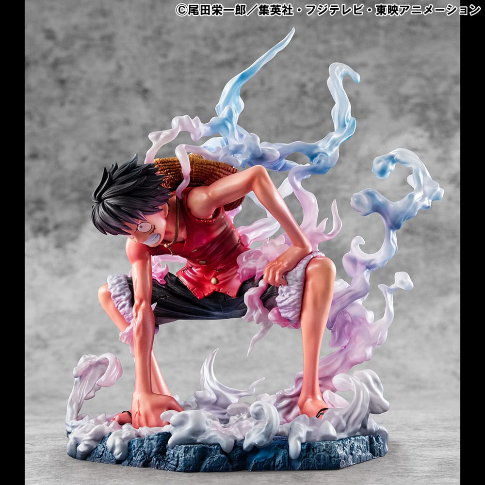 One Piece P.O.P Statua in PVC Monkey D. Luffy Gear 2 Edizione Limitata 19 cm Megahouse
