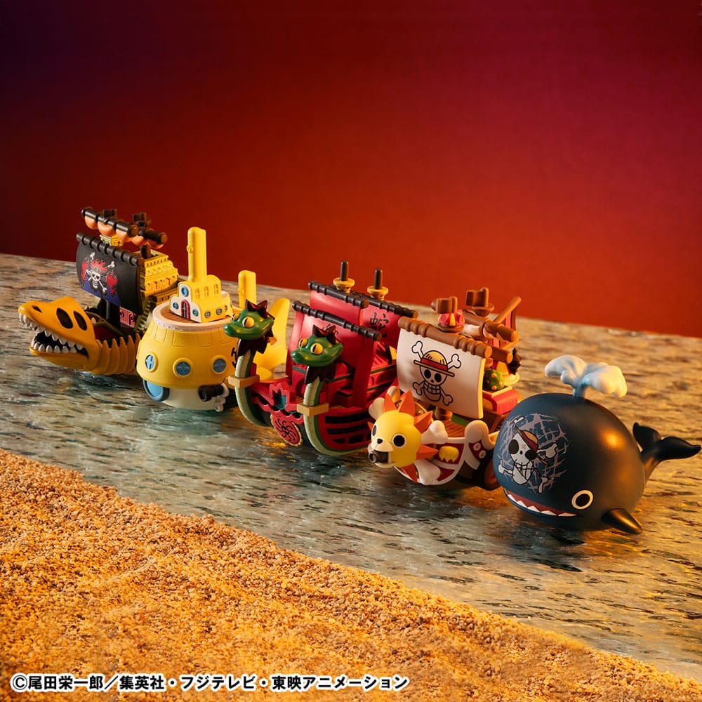 One Piece Yuracolle Series Trading Figure Grand Line Vol. 2, 6 cm, buste cieche, assortimento da 6 - Megahouse