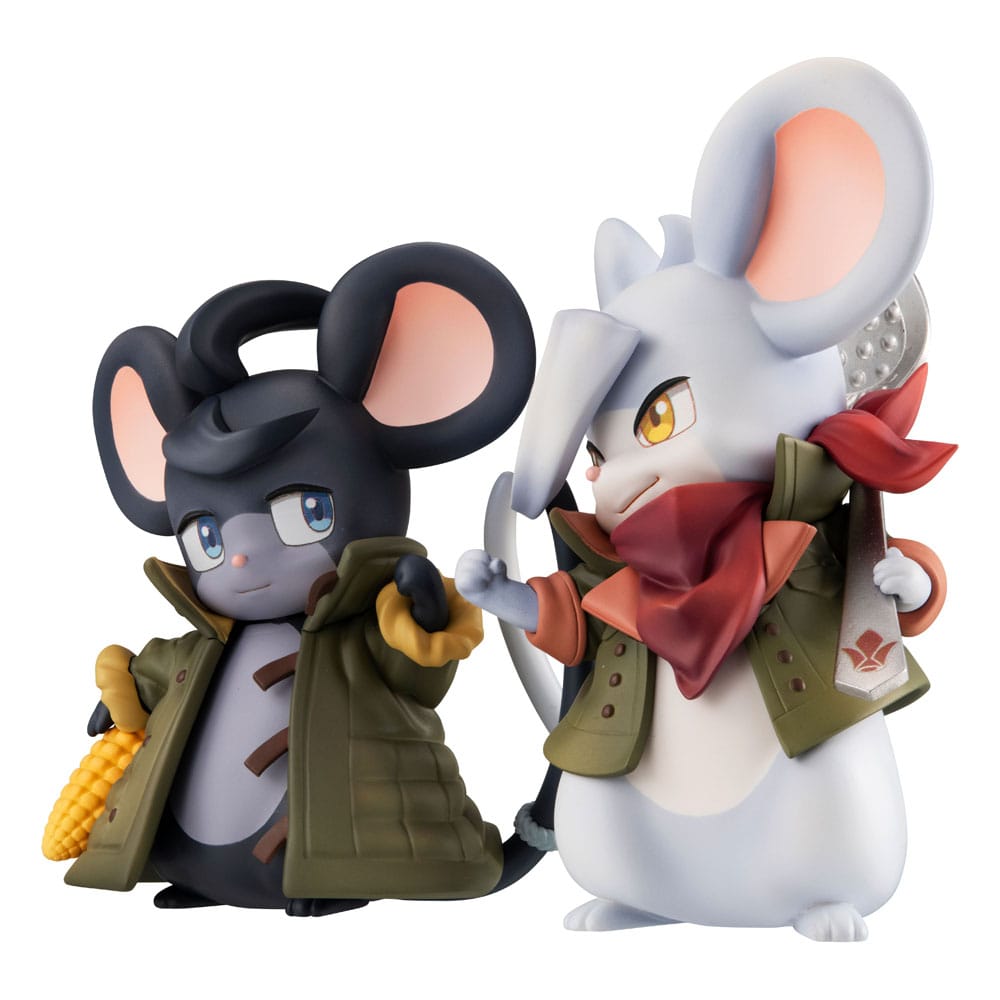 Mobile Suit Gundam Iron-Blooded Orphans Statue Mikazuki & Orga 10° Anniversario 12 cm Megahouse