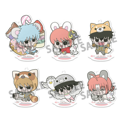 Gintama Acrylic Figure Prince Hata & Animal Paradise 6 cm Display (6) - Megahouse