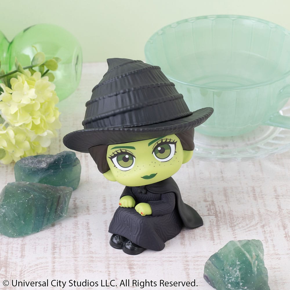 Wicked Look Up Statue in PVC Elphaba e Glinda 11 cm con Mini Pochette Megahouse