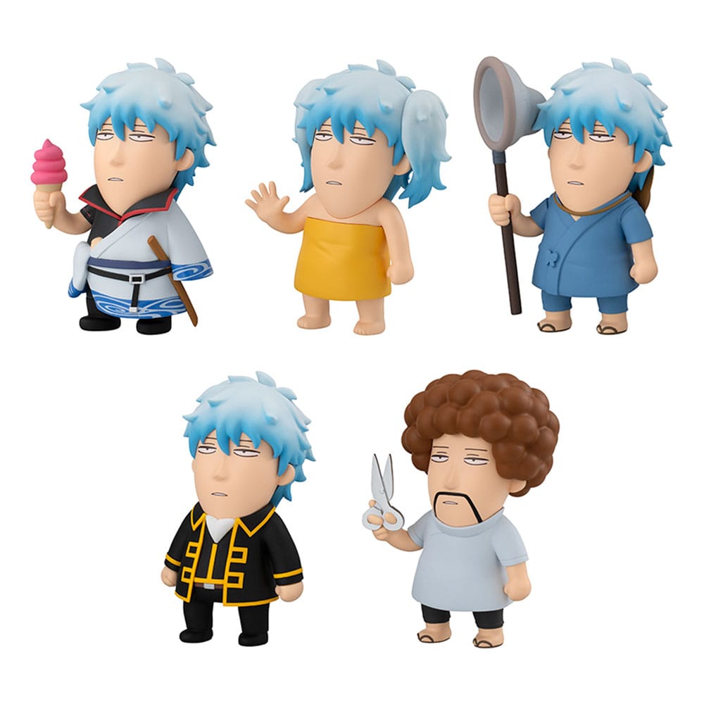 Gintama Trading Figures 6-Pack Gintama We love Ginsan 10 cm Blind Box con Sticker Sheet